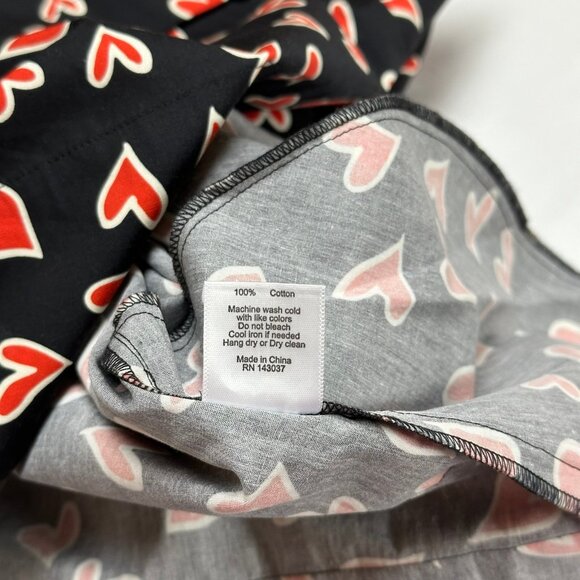 Hunter Bell Womens Jenkins Heart Print Dress Size Small Puff Sleeve Valentines - Picture 11 of 11